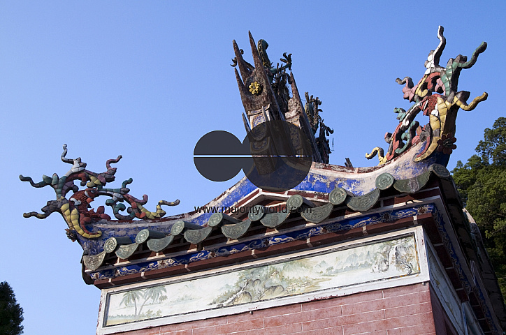 CHINA Temple to ancestors in a village  in Fujian province.