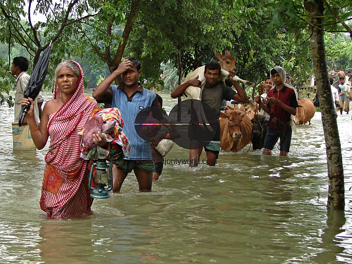 Flood water increasing at Gaibandha