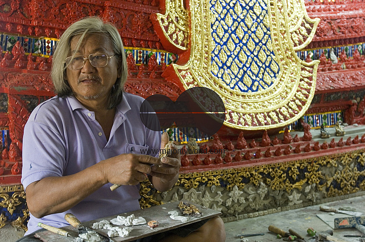 Thailand. Wat Saothongtong. Koh Kred Island.