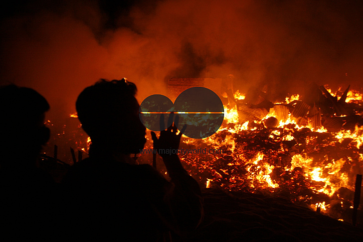 Fire at a shanty