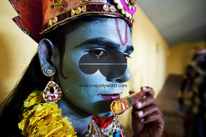 India. Home in Thittacheri town. South India.