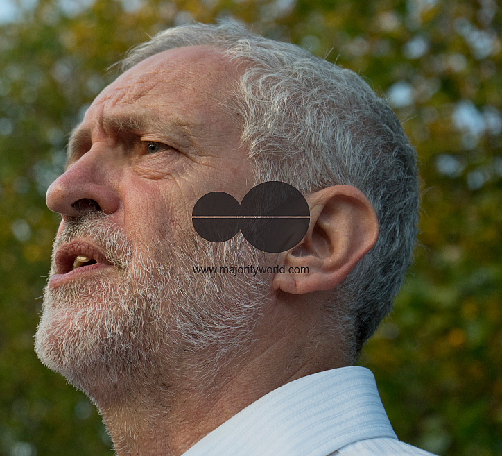 London,UK.15th August 2016.Labour Party leader Jeremy Corbyn at rally for ethnic minorities at Highbury Fields, London. 