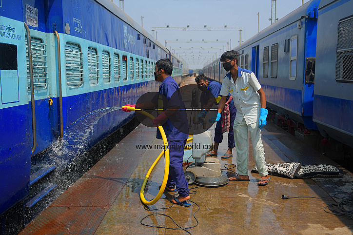 Train carriage converted into isolation ward