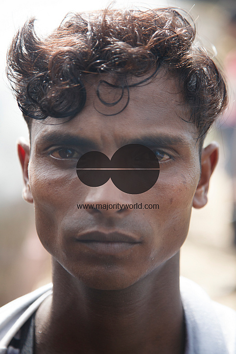 Rohingya Refugee at Tambru No-man's land in Bangladesh-Myanmar border at Tambru, Naikhyangchori, Banderban, Bangladesh