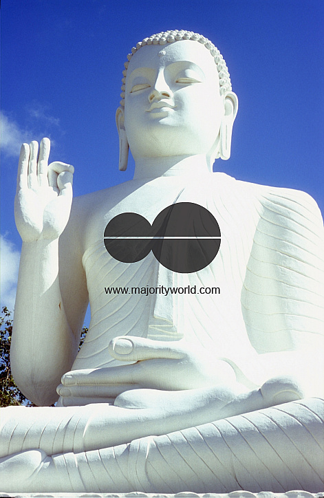 Sri Lanka. Buddha statue at Mihintale.