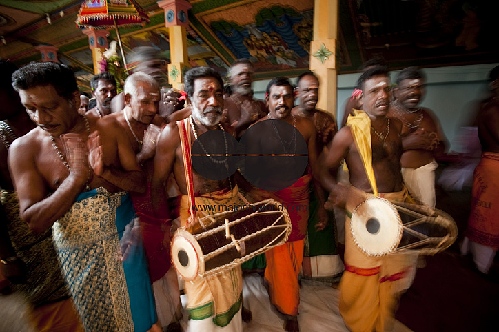 India. Home in Thittacheri town. South India.