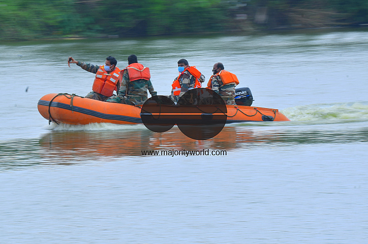 Demonstration, on flood management
