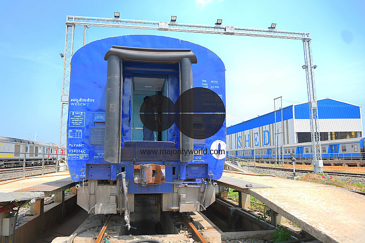 Train carriage converted into isolation ward
