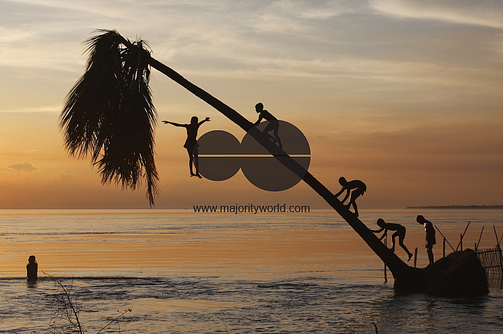 Childhood fun at Padma river.