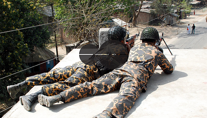 Rebel BDR(Bangladesh Rifles) Solders in Rajshahi