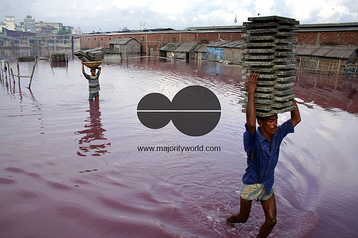 Tannery waste polluted water