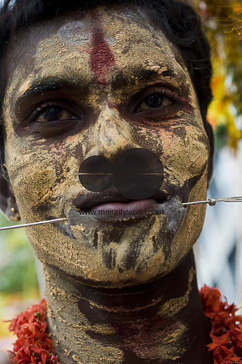 India. Home in Thittacheri town. South India.