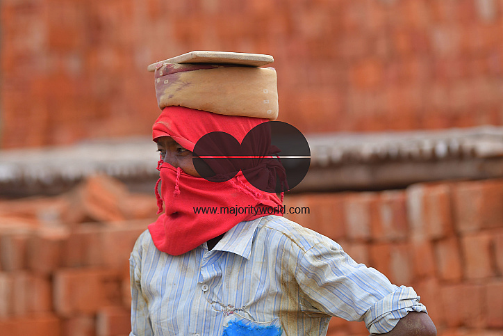 Brick field during a government-imposed nationwide lockdown