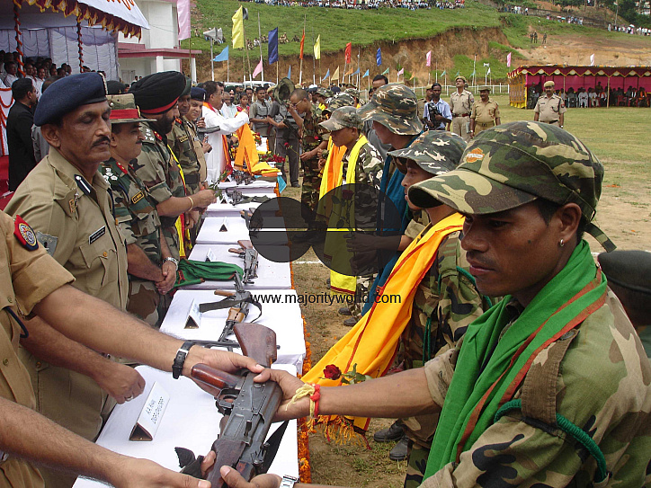 Preparation of emersion and the emersion of goddess Durga in Assam