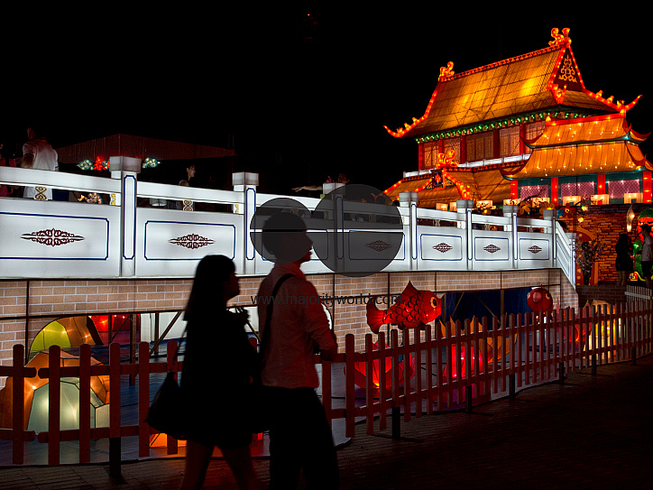 Chinese New year River Hongbao festival at the Marina Bay Floating Platform, Singapore