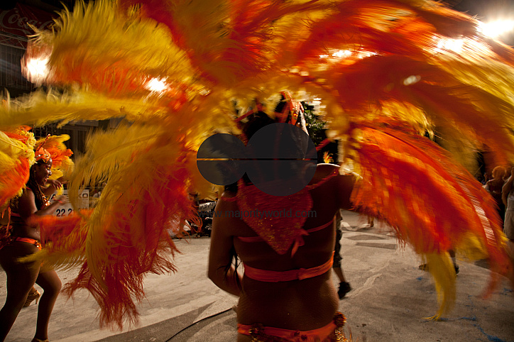 'Traditional 'Murgas' and samba schools during the Llamadas' (the calling) procession that officially starts the carnival in Montevideo, Uruguay. Is the longest carnival in the world, lasting almost 5 weeks