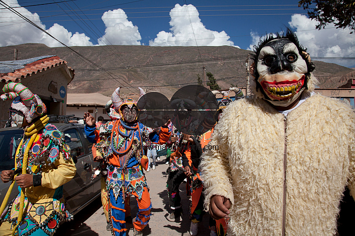Carnival in Jujuy province in the Andes region of Argentina, South America