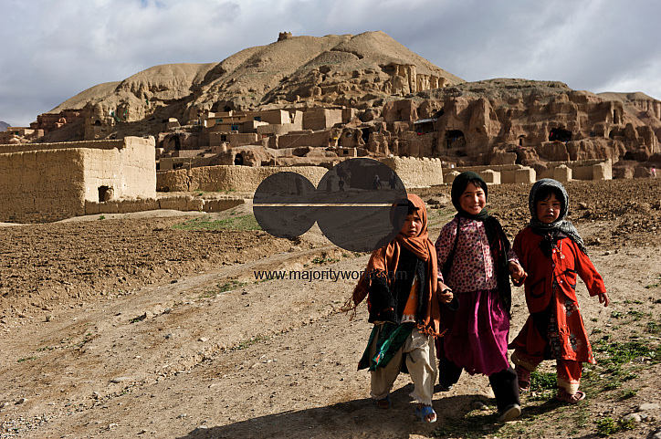  Children walking to their school