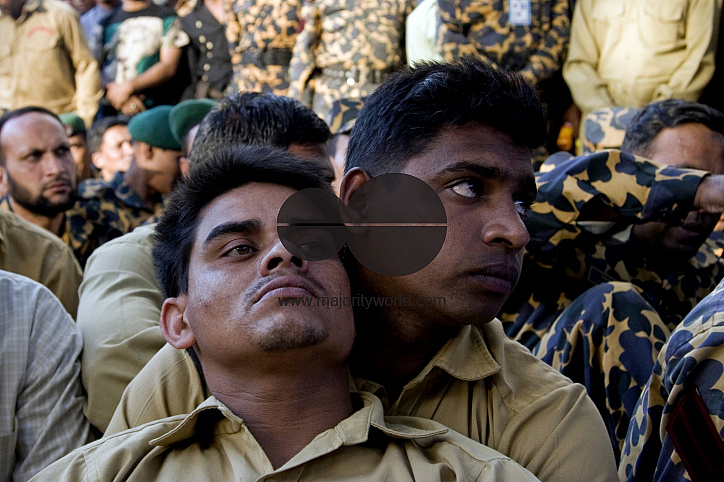 BDR troops eagerly wait to report