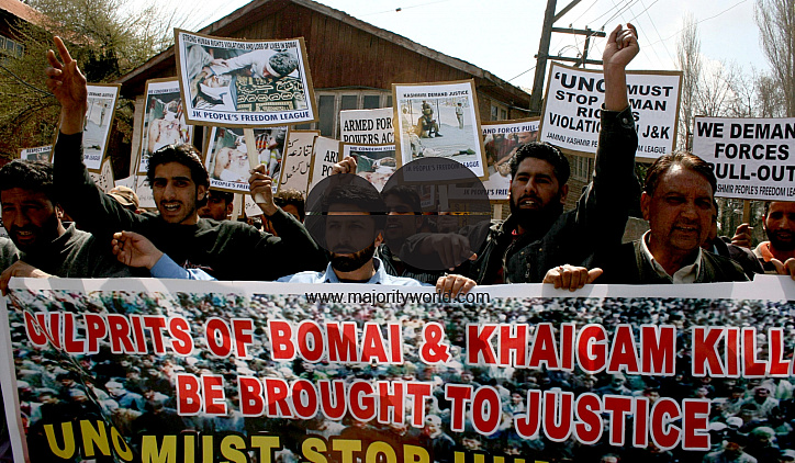 Jammu Kashmir People's Freedom League (JKPFL) protest