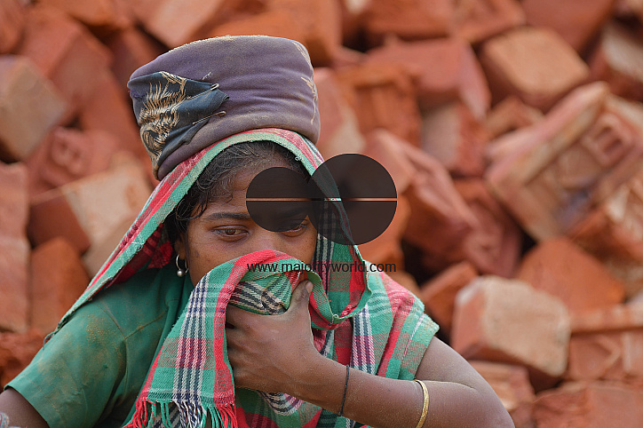 Brick field during a government-imposed nationwide lockdown