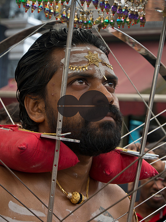 Thaipusam Hindu Tamil festival in Singapore. 