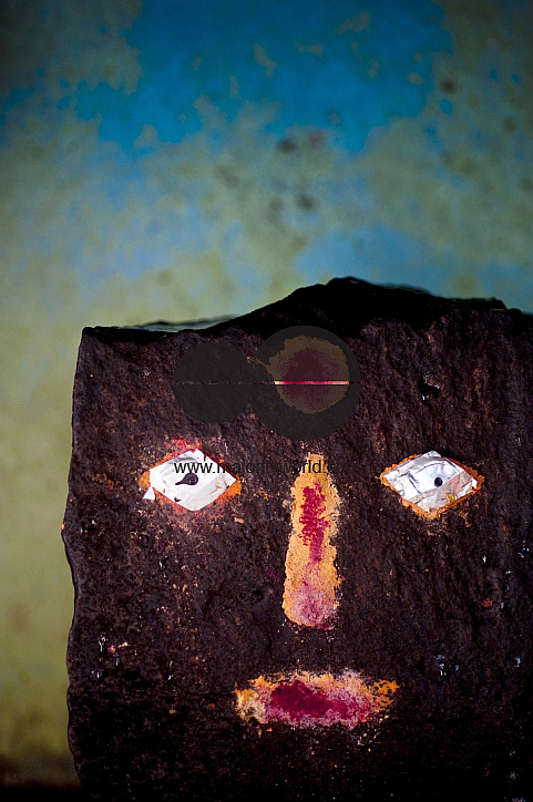 India. Home in Thittacheri town. South India.