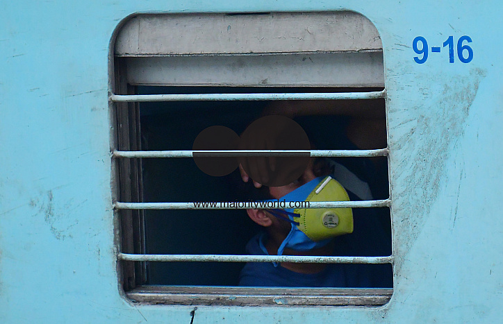 The first ever lockdown passengers train arrived in Agartala
