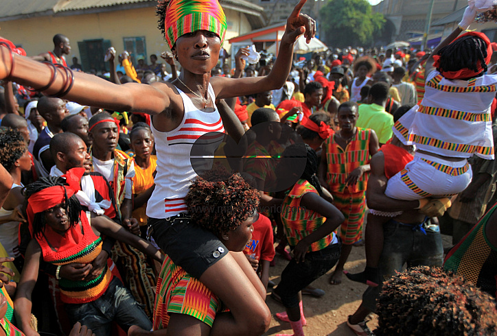 Fishing and football in Jameston, Ghana.
