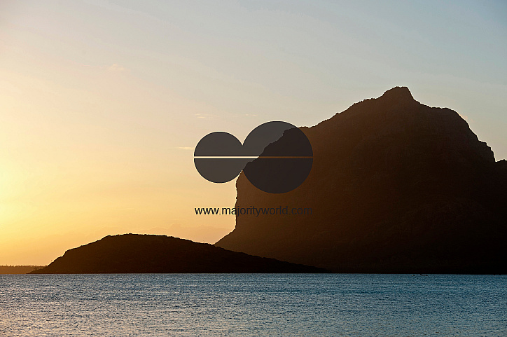 Mauritius. Mountain by the sea. Le Morme Brabant