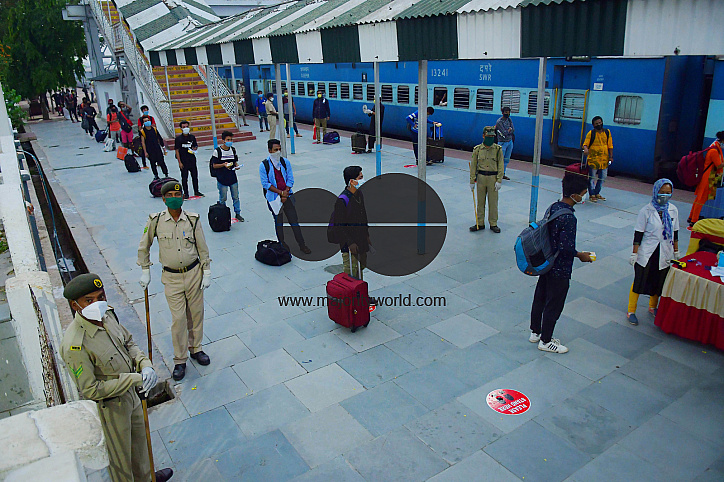 The first ever lockdown passengers train arrived in Agartala