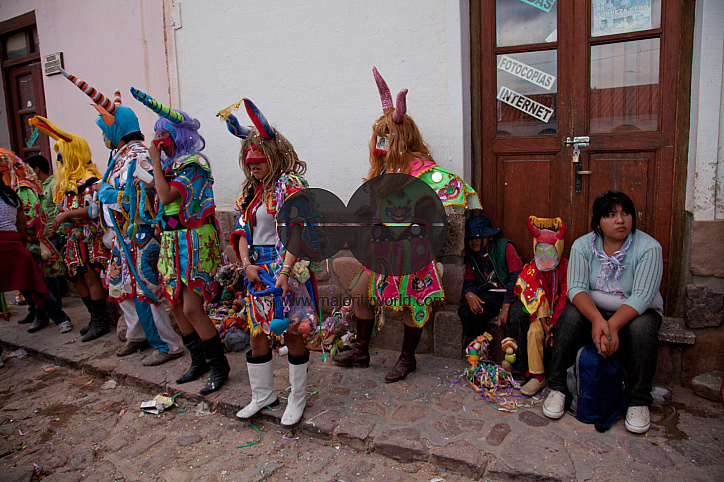 Carnival in Jujuy province in the Andes region of Argentina, South America