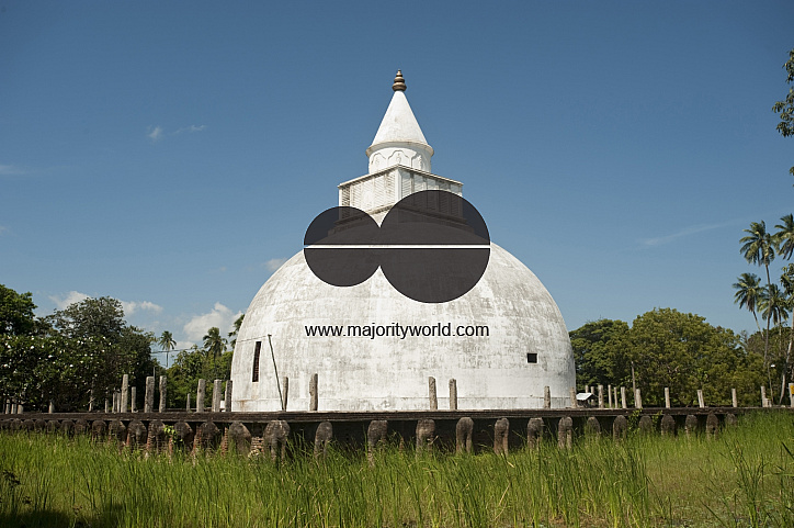 Sri Lanka. Yatala Dagoba or stupa near Tissamaharama.