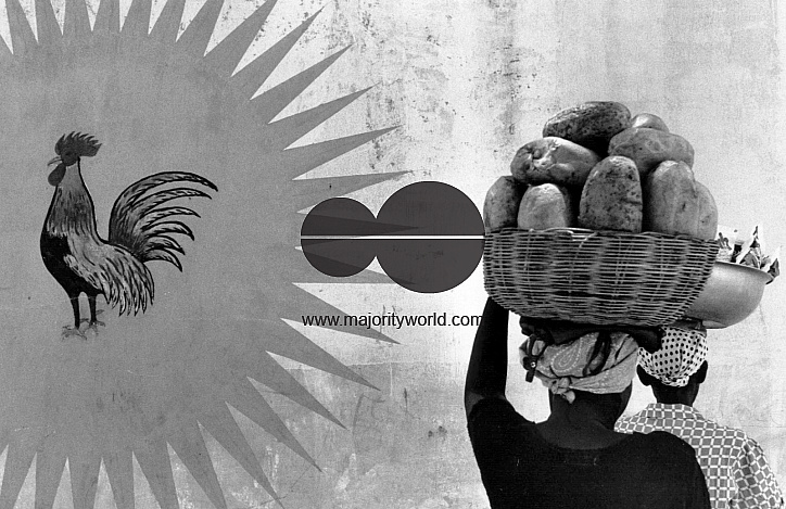 HAITI FRUIT VENDORS, PORT AU PRINCE, 1991