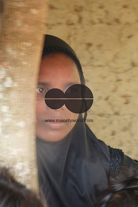 Rohingya Refugee at Tambru No-man's land in Bangladesh-Myanmar border at Tambru, Naikhyangchori, Banderban, Bangladesh