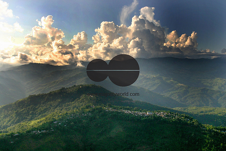 An aerial view of north eastern state Monipur, India