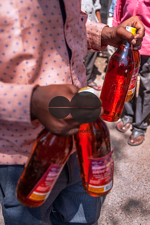 Liquor shop opening after lockdown