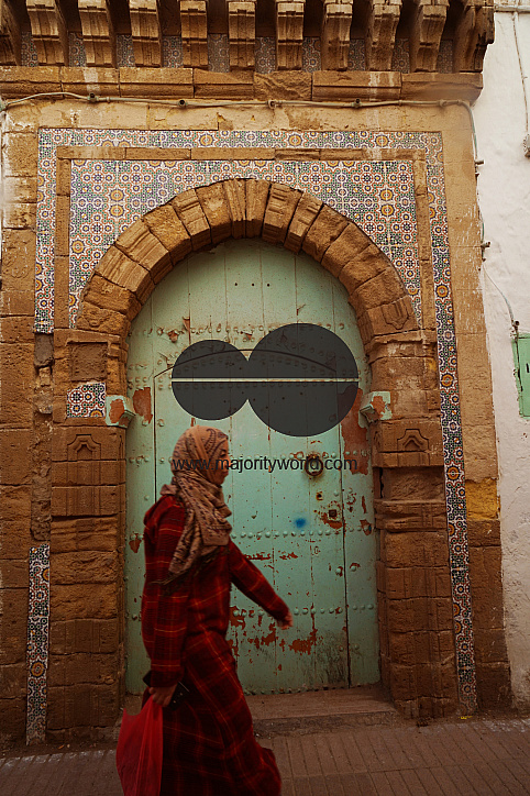  Woman walking in the Medina