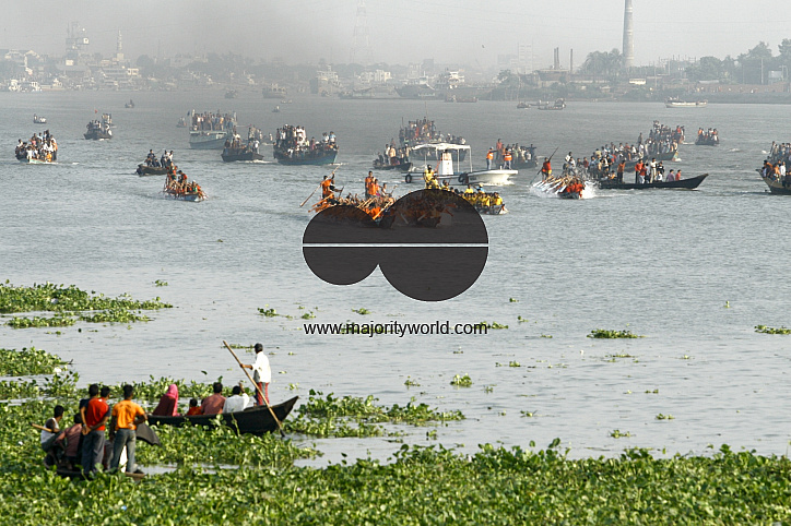 34th annual boat race on the Buriganga