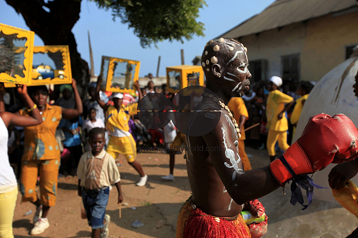 Fishing and football in Jameston, Ghana.