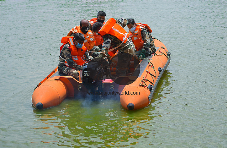 Demonstration, on flood management