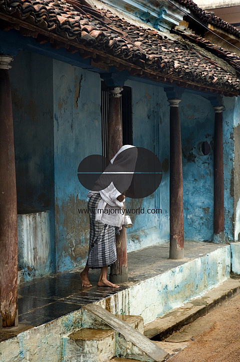 India. Home in Thittacheri town. South India.