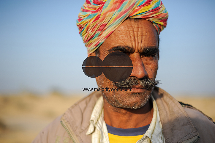  A portrait of a camel herder, Jaisalmer.
