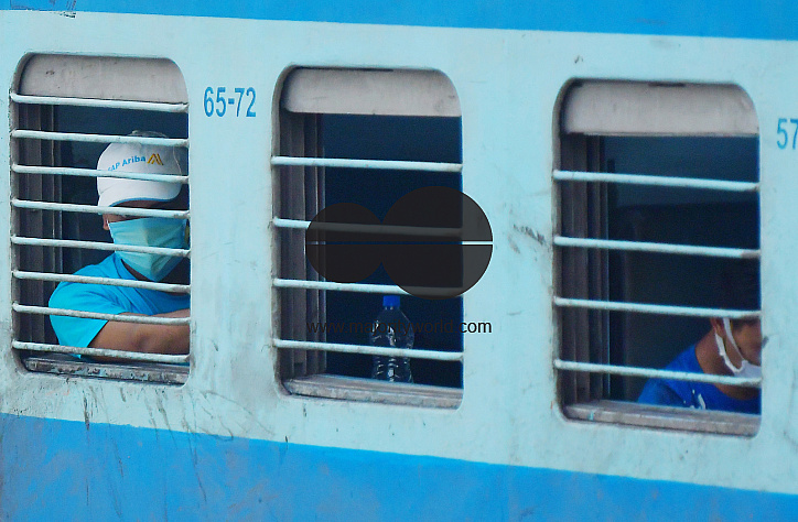 The first ever lockdown passengers train arrived in Agartala
