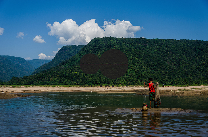 Boy fishing
