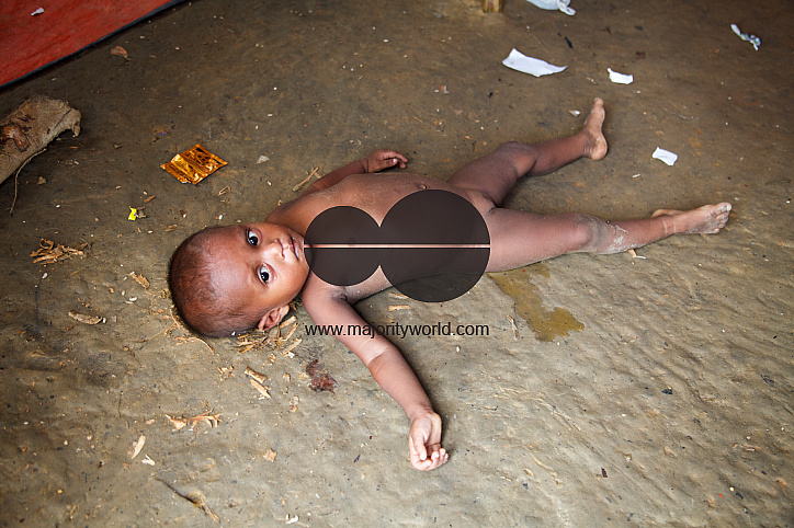 Rohingya Refugee at Tambru No-man's land in Bangladesh-Myanmar border at Tambru, Naikhyangchori, Banderban, Bangladesh