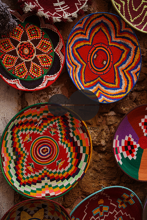 Moroccan wicker baskets