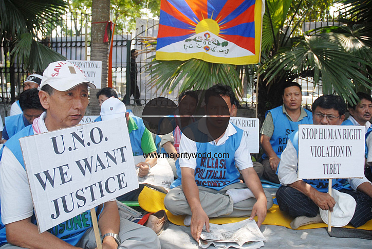 Tibaetan China Protest In INDIA