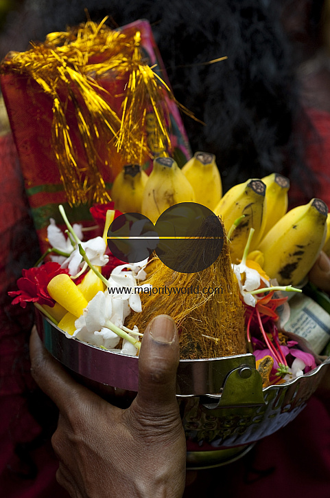 India. Home in Thittacheri town. South India.