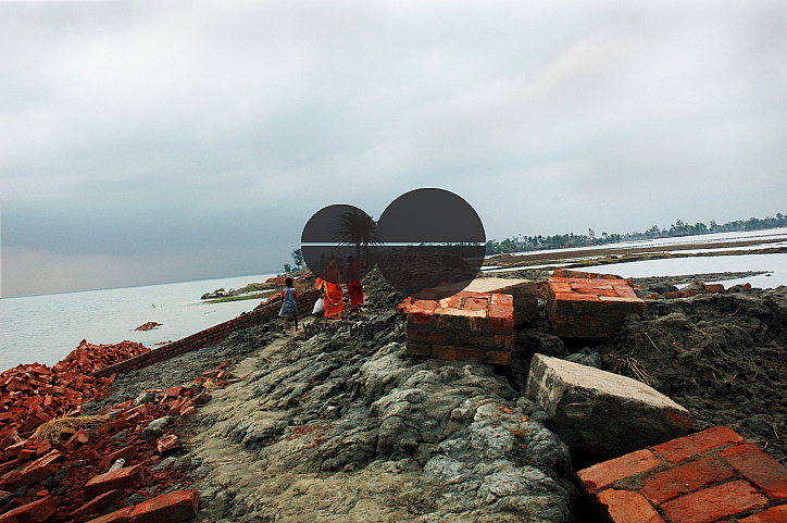 Cyclone Aila devastation at Sundarban-India